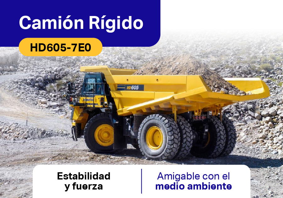 Camión Mecánico Komatsu HD605-7E0: potencia y confiabilidad para minería a gran escala