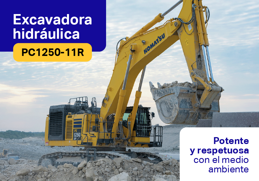 Excavadora Hidráulica Komatsu PC1250-11R: máxima potencia y eficiencia