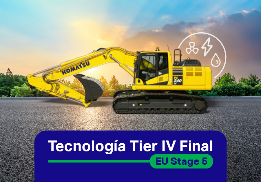 Tecnología Tier IV Final Komatsu / EU Stage 5