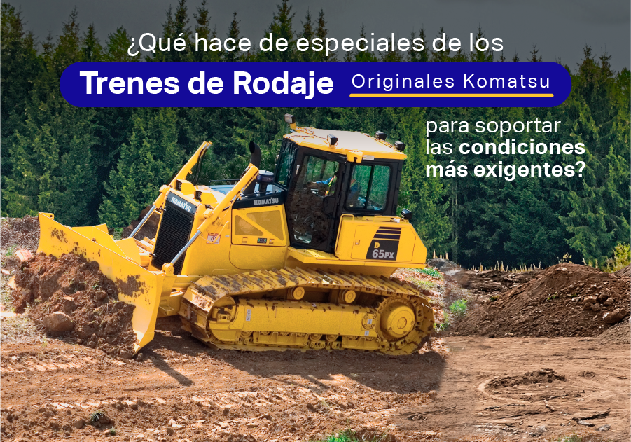 ¿Qué hace especiales a los trenes de rodaje originales Komatsu para soportar las condiciones más exigentes?