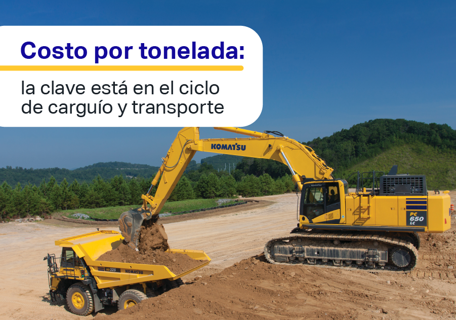 Reduce el costo por tonelada optimizando el ciclo de carguío y transporte