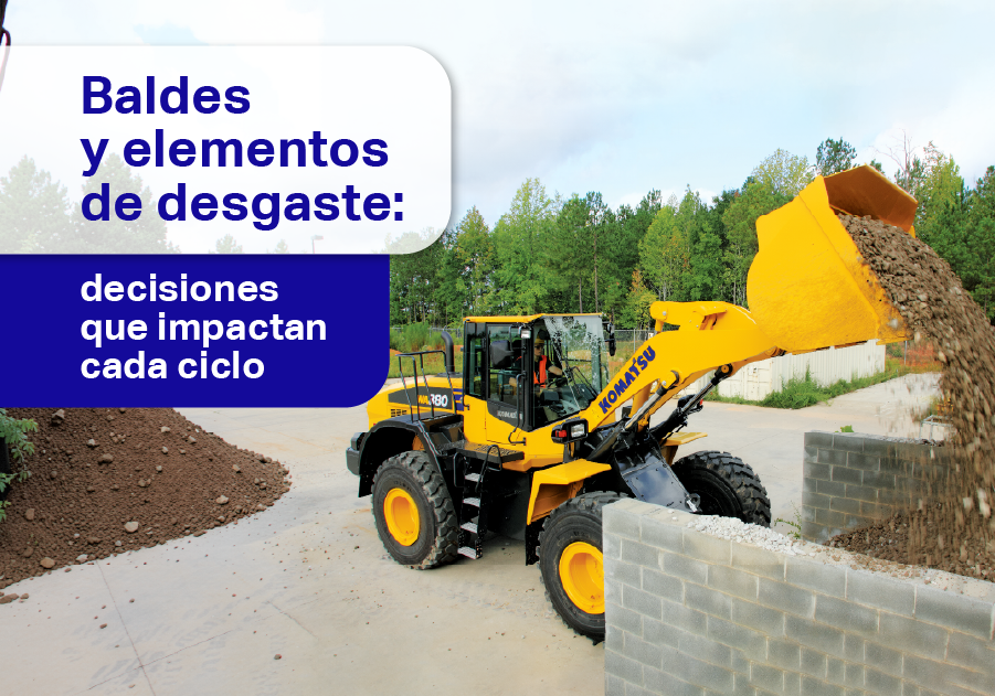 Balde y elementos de desgaste: cómo elegirlos para tu maquinaria pesada Komatsu