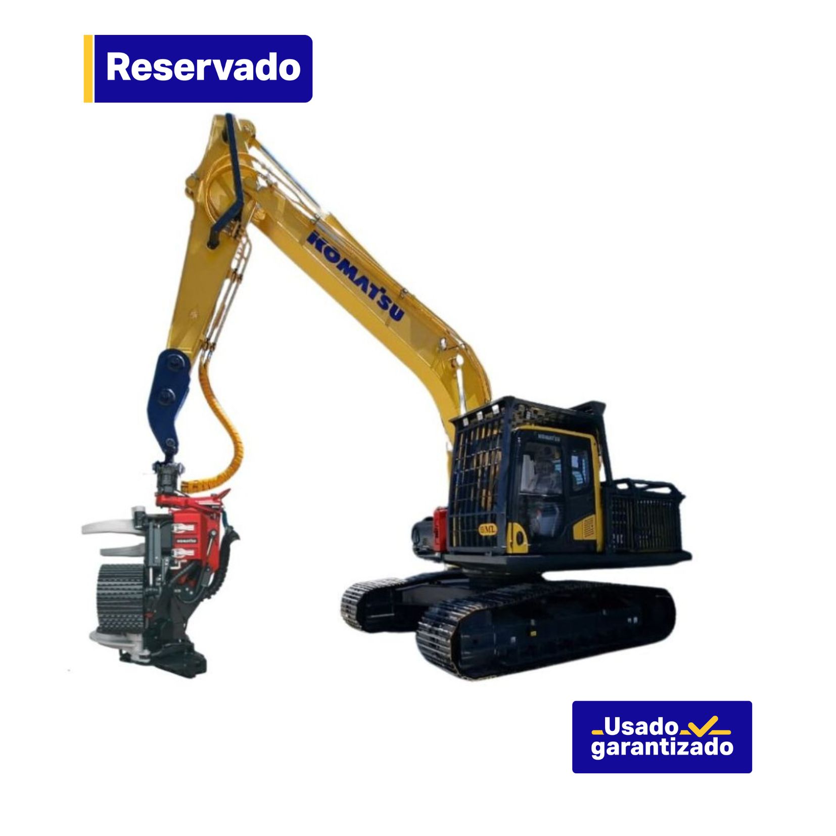 EXCAVADORA COSECHADORA PC210LC-10 SERIE 601600 + Cabezal S172 Serie 3172022132
