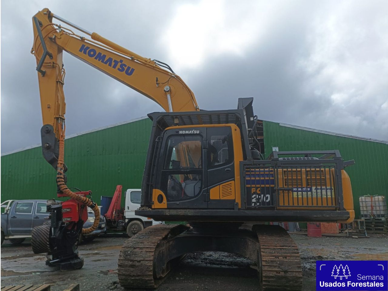 Excavadora Cosechadora PC210LC-10 + Cabezal S172