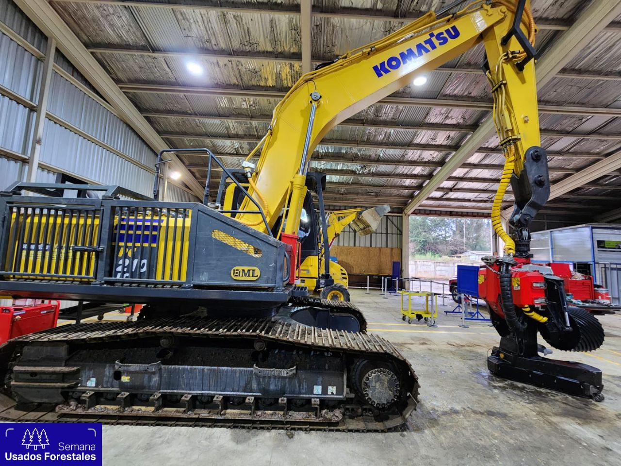 Excavadora Cosechadora PC210LC-10 + Cabezal S172