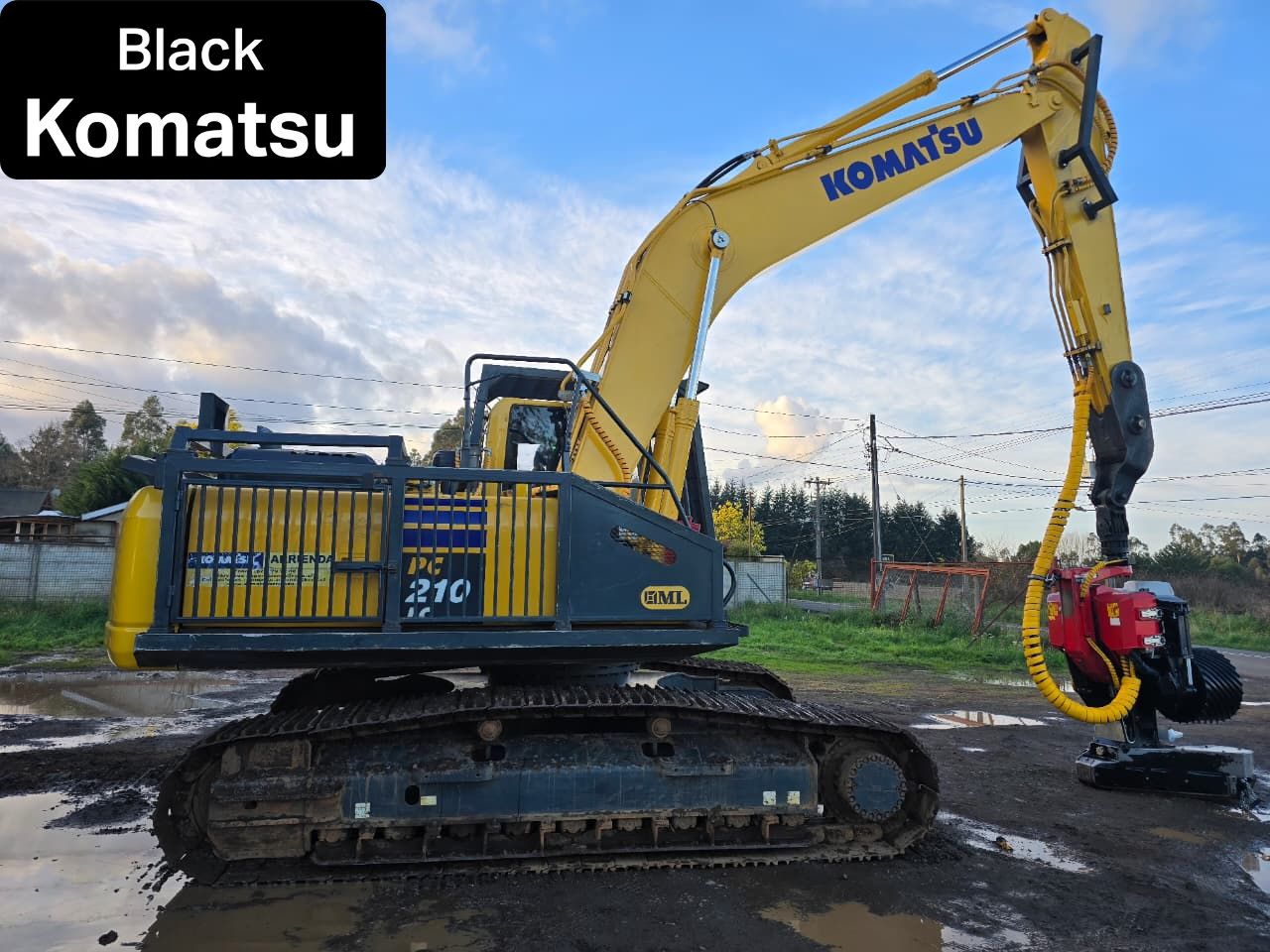 Excavadora Cosechadora PC210LC-10 + Cabezal S172