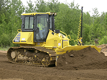 Sistema 3D para tractor sobre orugas