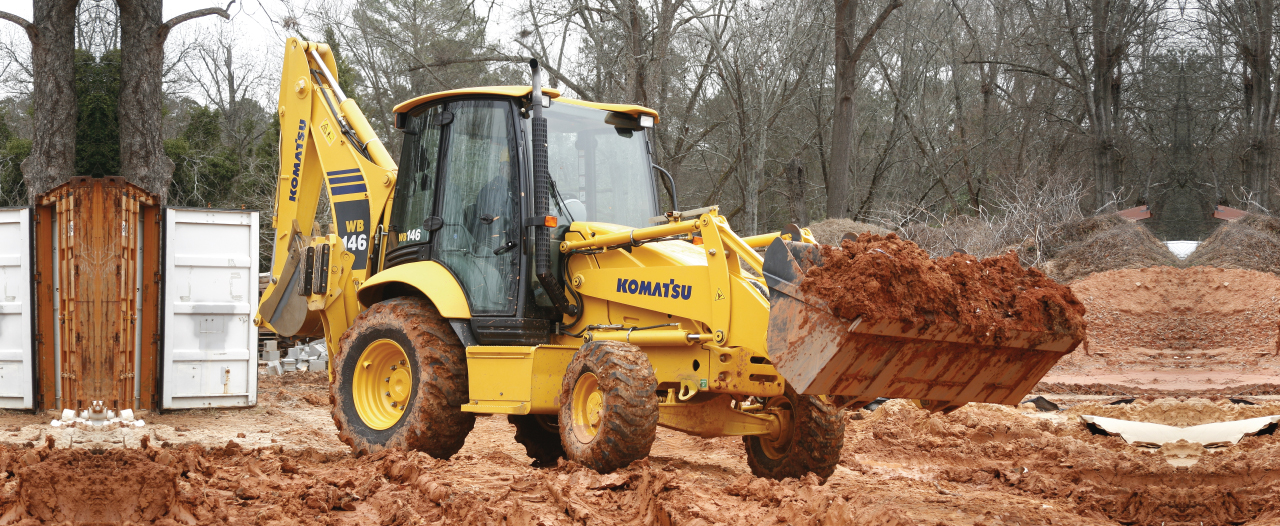 retroexcavadora KOMATSU con pala frontal - Komatsu Colombia