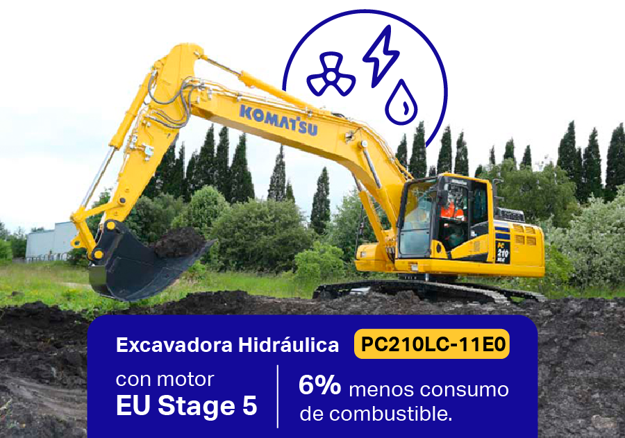 Nueva Excavadora Hidráulica PC210LC-11E0: potencia y eficiencia con tecnología Tier IV / Stage 5