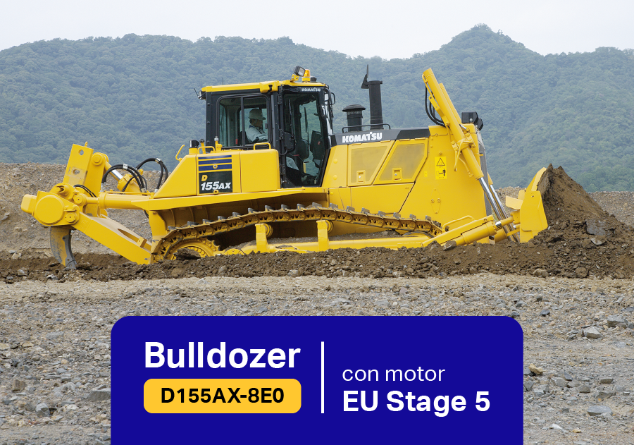 Bulldozer D155AX-8E0: potencia japonesa y eficiencia ambiental
