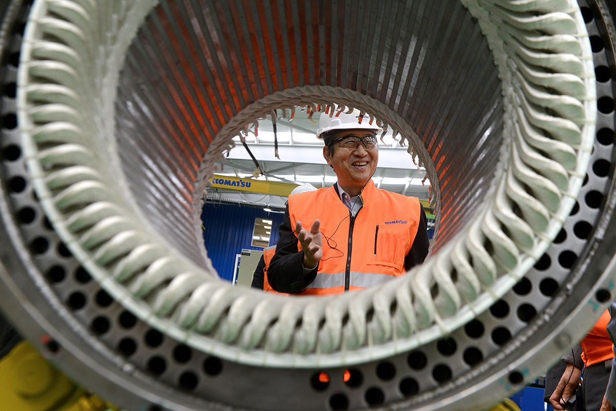 Presidente de Komatsu Global visita las instalaciones de Komatsu en Chile