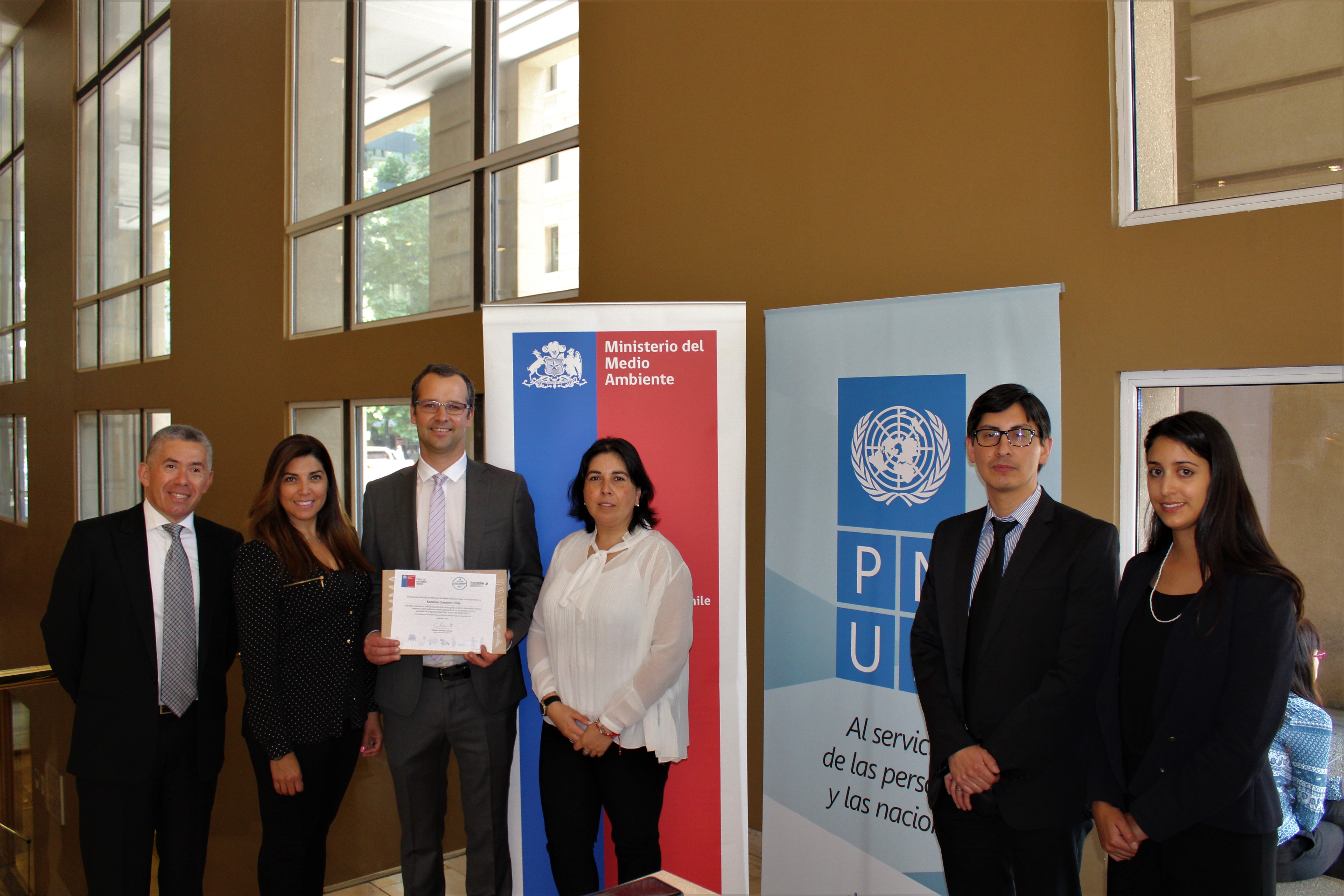 Grupo Komatsu Cummins recibe Sello de Cuantificación del Programa Huella Chile