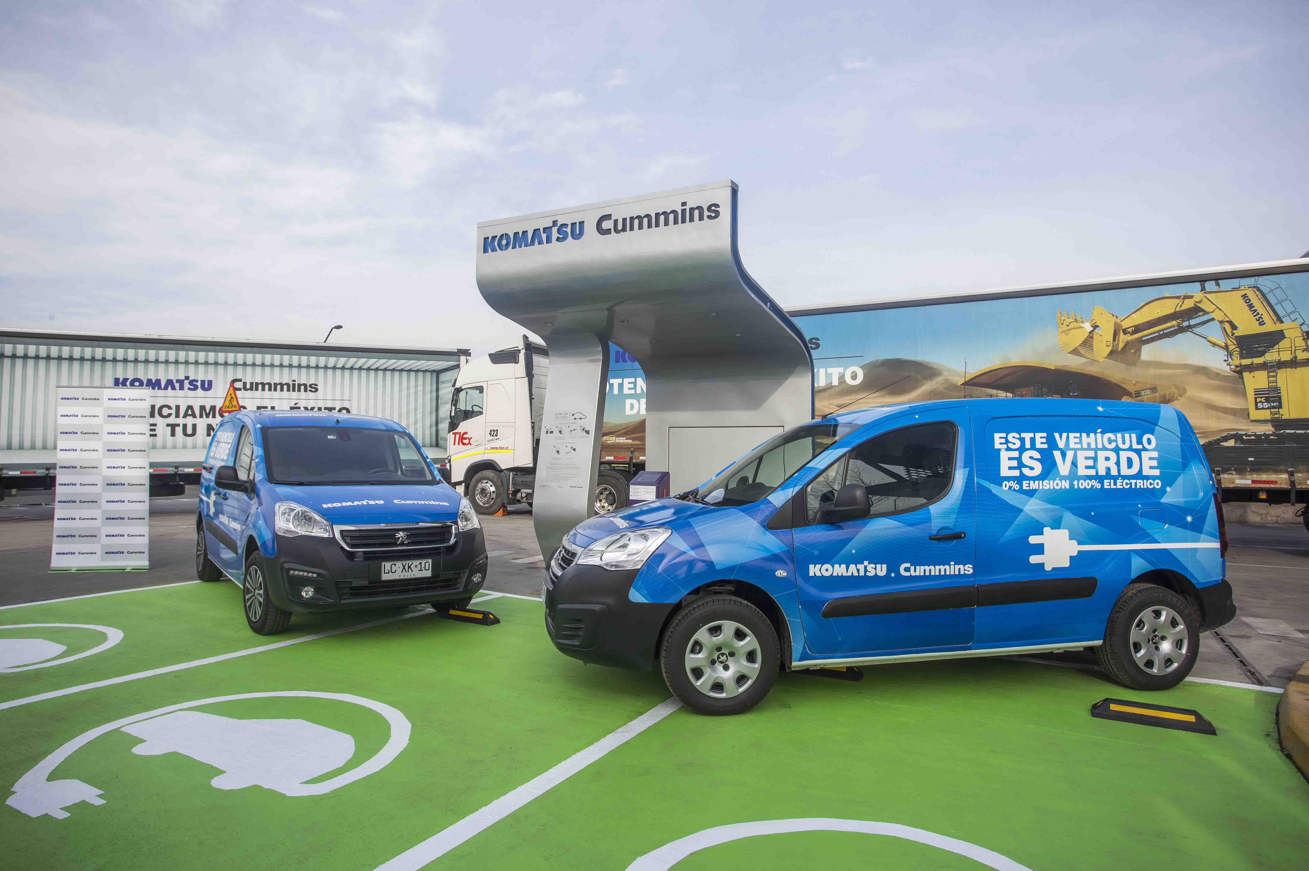 Cummins, Komatsu y Colbún crean alianza para impulsar el hidrógeno verde en electromovilidad